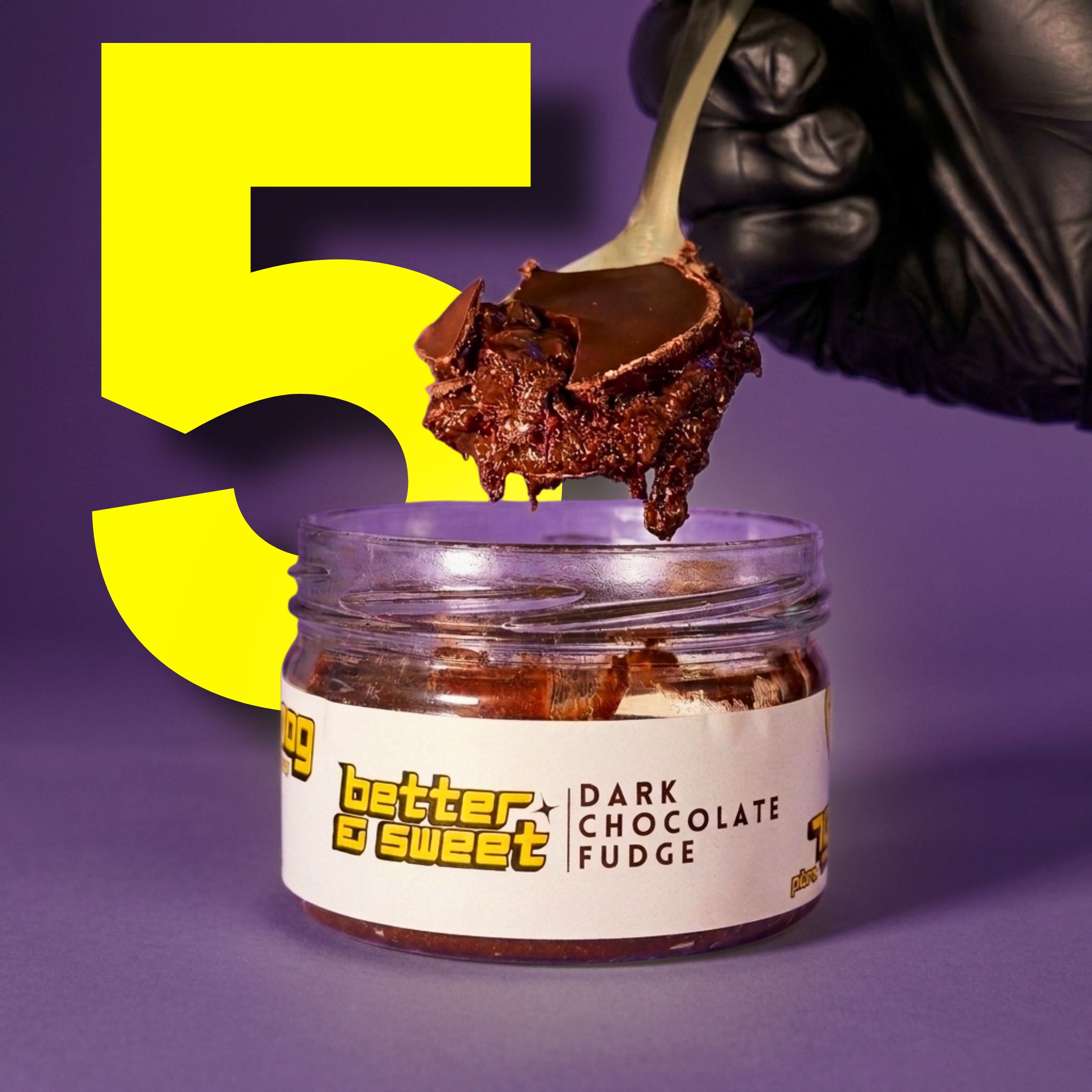 5 x Dark Chocolate Fudge